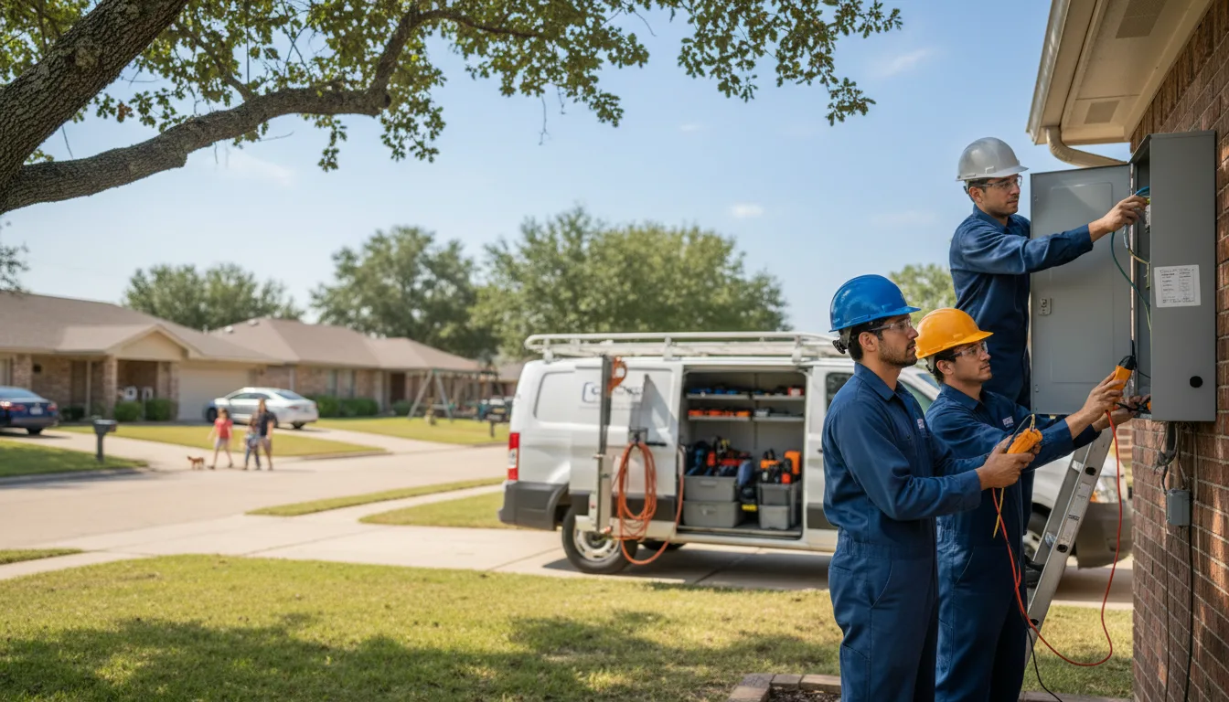 Certified electrician providing emergency electrical services in Kenesaw, NE